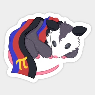 Polyamorous Pride Possum Sticker